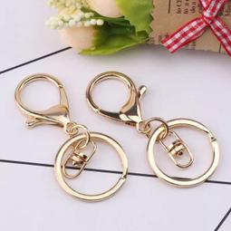 ???? 心之芳DIY手作工坊 ????Y1# ~ DIY飾品配件~【30mm龍蝦扣 鏈條款】鑰匙扣/鑰匙圈~共4色 歷史價格詳細信息