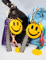 現貨 韓國製 MAKOMAKI 微笑 笑臉 吊飾 包包吊飾 鑰匙圈 鏈條 格子 掛飾 飾品 韓國東大門 價格比較,價格查詢,歷史價格詳細信息