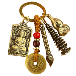 【十方佛教文物】銅文昌塔 鎖圈 扣環(平安財運順利) 歷史價格詳細信息