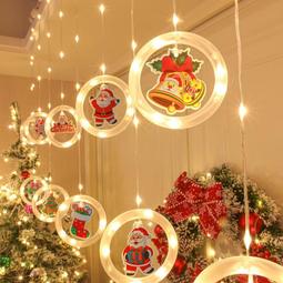 耶誕節裝飾燈吊飾裝扮耶誕樹掛飾吸盤燈氛圍場景佈置門掛件小禮物 歷史價格詳細信息