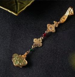 復古漢服飾配原創設計銅鍍金古裝漢服髮飾髮釵紫晶簪子鎏金髮簪子 歷史價格詳細信息