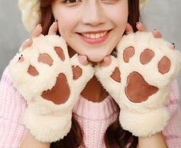 韓版毛絨手套冬季女生可愛加絨加厚保暖防寒五指騎行開車女士手套 歷史價格詳細信息