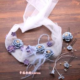 新款新娘花朵羽毛耳飾復古仙氣耳夾森系甜美耳環結婚禮服跟妝配飾 歷史價格詳細信息
