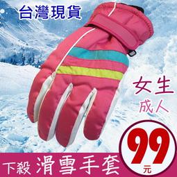 台灣現貨滑雪手套女冬季保暖觸屏防水防滑防風刷毛加厚手套戶外騎行手套 歷史價格詳細信息