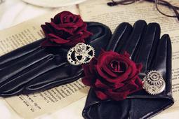 台灣現貨 貓熊繽雰 十字架手作珠鏈花丸kc髮夾髮箍 絲絨玫瑰 黑紅白藍 lolita歌德風 暗黑搞死系髮飾品 歷史價格詳細信息