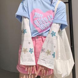 冰袖 夏季寬松防曬冰絲袖套 女大碼手袖 騎行開車手臂袖套【淘夢屋】 歷史價格詳細信息