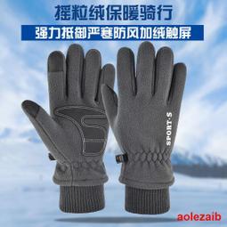 冬季保暖手套男加絨加厚騎行防風寒棉手套摩托車手套~熱賣中 歷史價格詳細信息