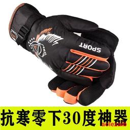 滑雪手套男女冬季保暖加絨加厚防風防寒防水可觸屏騎行五指情侶款 歷史價格詳細信息