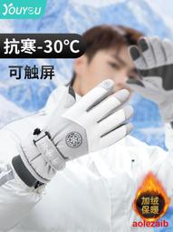 滑雪手套男女冬季保暖加絨加厚防風防寒防水可觸屏騎行五指情侶款 歷史價格詳細信息