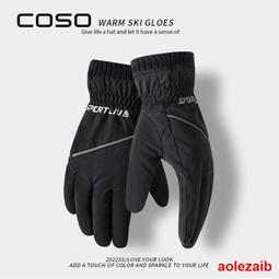 滑雪手套女冬季騎行防風防寒加絨厚棉冬電動車玩雪騎車保暖手套男 歷史價格詳細信息