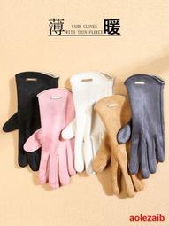 保暖春秋初冬季加絨防寒騎車休閑開車薄款高彈廣場舞蹈棉手套男女 歷史價格詳細信息