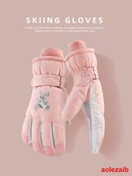 全掌觸屏男女情侶滑雪手套 冬季加絨厚棉保暖騎行電動車防寒防水 歷史價格詳細信息