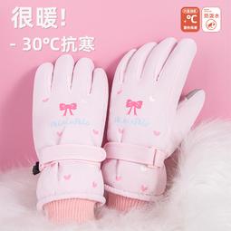 滑雪手套女冬天玩雪情侶加絨騎行電動車加厚防寒防水棉保暖觸屏男 歷史價格詳細信息