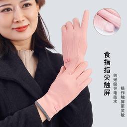 手套女士秋冬加絨加厚保暖騎行防寒開車可愛觸屏棉手套冬天防風H 歷史價格詳細信息