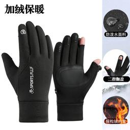 皮手套男冬季戶外運動加絨保暖騎行摩托車防水觸屏快遞外賣漏二指 歷史價格詳細信息