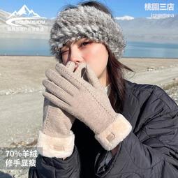 冬季保暖針織手套男戶外騎行防風透氣觸屏雙層加厚加絨手套DZ151 歷史價格詳細信息