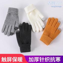 冬季保暖手套加厚加絨觸屏防風手套PU皮電動車騎行情侶手套男女士 歷史價格詳細信息