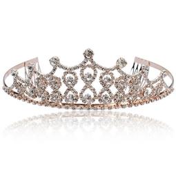 新娘髮箍 皇冠 后冠 奧黛麗赫本 閃亮水鑽 飾品 8134 天使衣裳 歷史價格詳細信息