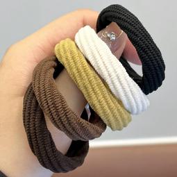 加粗高彈力發繩無接縫發圈成人扎頭髮皮套皮筋女韓國簡約頭繩飾品 歷史價格詳細信息