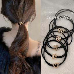 橡皮筋頭繩女扎馬尾皮筋高彈力耐用扎頭發頭飾發繩高級感簡約發圈 歷史價格詳細信息