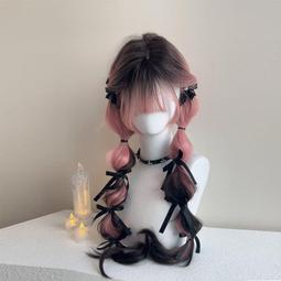 粉色假髮女長髮時尚減齡全頭套式自然蓬鬆長卷發大波浪假髮套 歷史價格詳細信息
