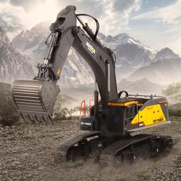 匯納遙控平板半拖掛車半掛車運輸卡車玩具工程車電動玩具兒童車模 歷史價格詳細信息