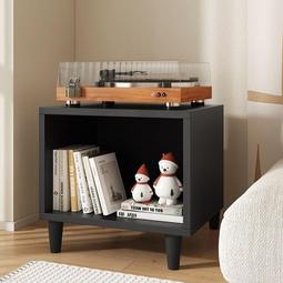 黑膠唱CD機柜收納木質落地音響雜志簡約沙發復古邊柜北歐室內書柜 歷史價格詳細信息