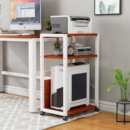 打印機置物架電腦主機架可移動放置收納架帶抽屜主機箱臺式主機柜 歷史價格詳細信息