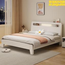 實木床簡約1.5米1.8米雙人床松木出租房 濟型單人床1.2m床架 歷史價格詳細信息