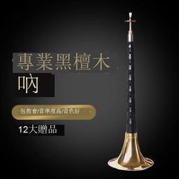 嗩吶 專業黑檀木嗩吶樂器嗩吶d調贈送哨pian配件ABCDEFG調初學嗩吶樂器 歷史價格詳細信息