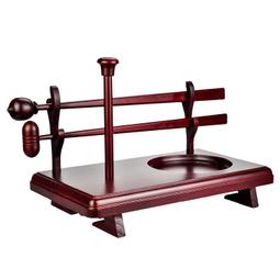 實木帝鐘盤木魚托盤臺灣黑色布鐘敲擊樂器紫檀木魚帝鐘架柚木木魚 歷史價格詳細信息