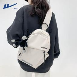 囘力斜挎包男士胸包單肩包新款男生背包女大容量帆布包運動男包潮 歷史價格詳細信息