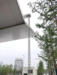 鋁合金落水鏈雨鏈別墅雨水鏈日式直通紫銅落雨鈴裝飾屋檐排水雨鈴 歷史價格詳細信息