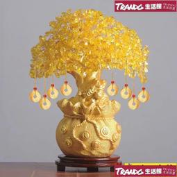 新品 水晶發財樹招財對鹿擺件客廳玄關電視酒柜裝飾品喬遷新居一鹿有你 歷史價格詳細信息