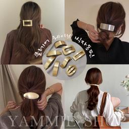 首爾同步 雙重美色の高級感 大理石暈染 金屬 大型鯊魚夾 馬尾夾 抓夾 一字夾 髮夾 長髮盤髪 ZFZ27-C 歷史價格詳細信息