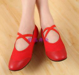 教師鞋三莎帆布教師鞋帶跟練功鞋軟底瑜伽肚皮舞民族舞蹈鞋女成人 歷史價格詳細信息