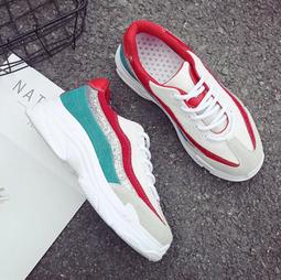 【潮鞋基地】超火的女鞋2018春季新款學生休閒運動鞋厚底泫雅 歷史價格詳細信息