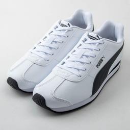 【PUMA】休閒鞋 Turin 3 簡約 復古 男女鞋 合成皮革 支撐 耐磨抓地 情侶鞋 穿搭 黑 白(383037-05) 歷史價格詳細信息