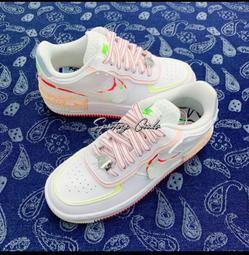 S.G W NIKE AF1 PLT.AF.ORM AF1 DJ9946-002 淺灰 奶油 厚底 休閒鞋 女 歷史價格詳細信息
