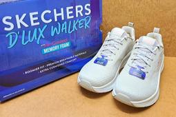 Skechers 慢跑鞋 D Lux Walker 白 紫 厚底增高 女鞋 運動鞋 【ACS】 896060WPR 歷史價格詳細信息