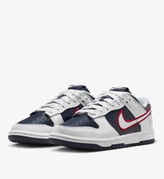 【NIKE】W NIKE DUNK LOW PRM 女鞋 休閒鞋 白藍紅-DZ2780100 歷史價格詳細信息