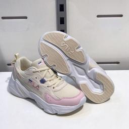 免運 FILA 女 復古慢跑鞋 緩震 止滑 耐磨 米白 5-J906W-100 原價2480 歷史價格詳細信息