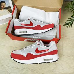 現貨 iShoes正品 Nike Air Max 1 情侶鞋 白 酒紅 麂皮 氣墊 復古 休閒鞋 FD9082-106 歷史價格詳細信息