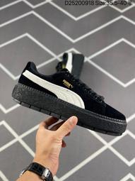 Puma Platform Slide 黑白 麂皮 厚底 拖鞋 女款 NO.H3213【新竹皇家 37510503】 歷史價格詳細信息