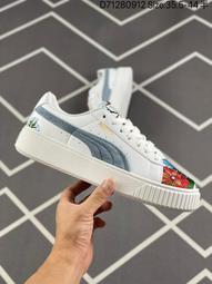 PUMA 繡線logo藍色棉質休閒縮口長褲 歷史價格詳細信息