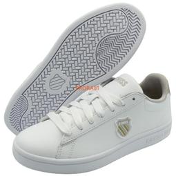 K-swiss Court 白色 皮質 休閒運動鞋 女款NO.J0742【新竹皇家 96154-141】 歷史價格詳細信息