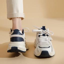 奧古獅登厚底老爹鞋女新款春季網紅超火運動跑步鞋增高小白鞋 歷史價格詳細信息