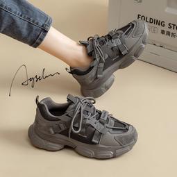 老爹鞋女2023新款秋冬厚底顯腳小巴黎真皮歐洲站女鞋休閑運動鞋爆 歷史價格詳細信息