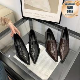 英倫風小皮鞋男設計感小眾春秋平底單鞋黑色懶人一腳蹬8111-R 歷史價格詳細信息