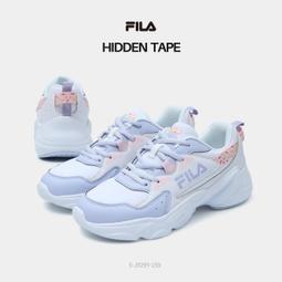 Fila 休閒鞋 Hidden Tape 5 女鞋 白藍 黃 基本款 老爹鞋 皮革 厚底 斐樂 5J929W133 歷史價格詳細信息